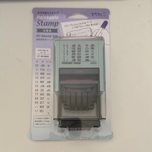 Midori Paintable Stamp in Light Blue and Black